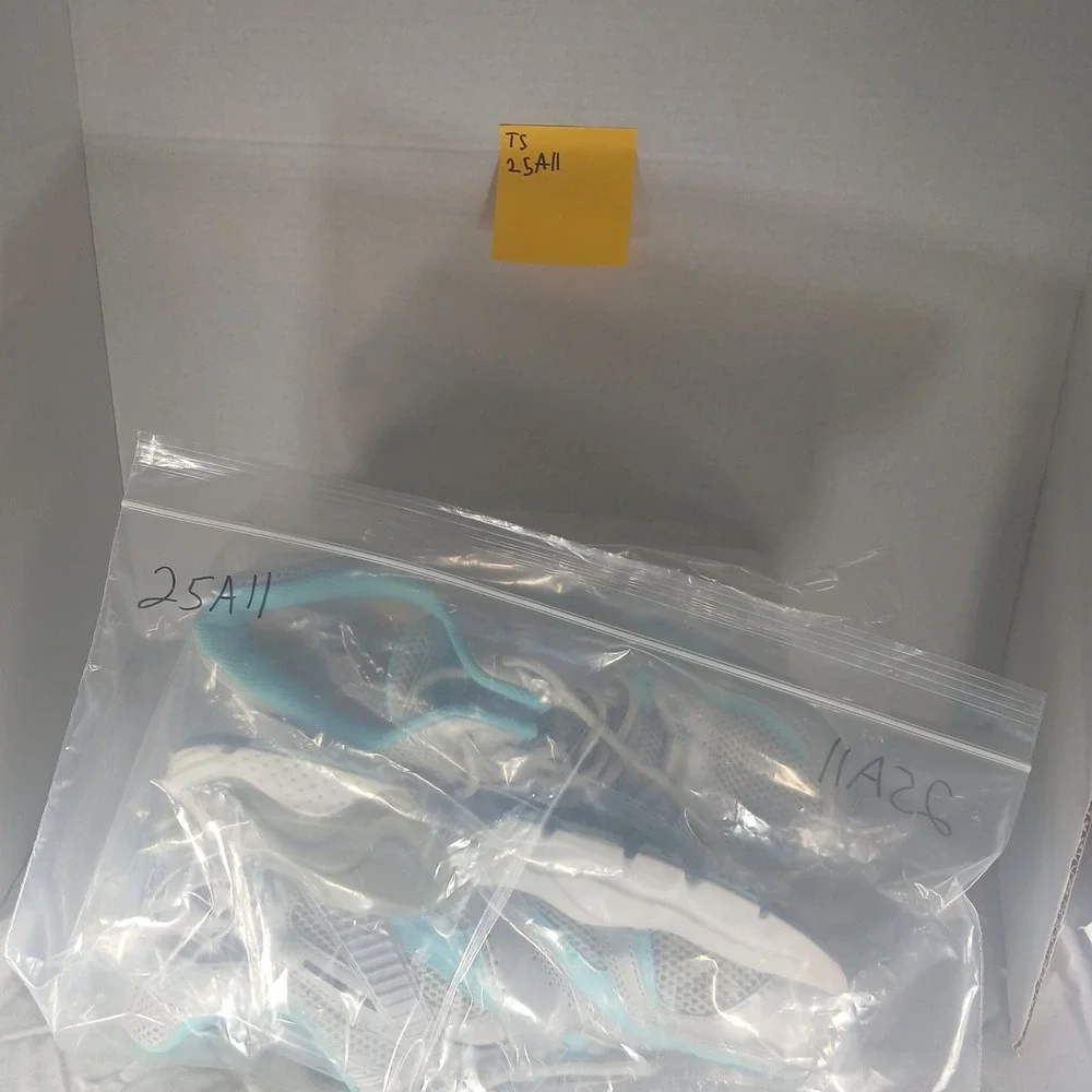 APEX‎ X527 Women's Silver Teal Wide Athletic Running Shoes Sneakers US 9.5 - Picture 8 of 8